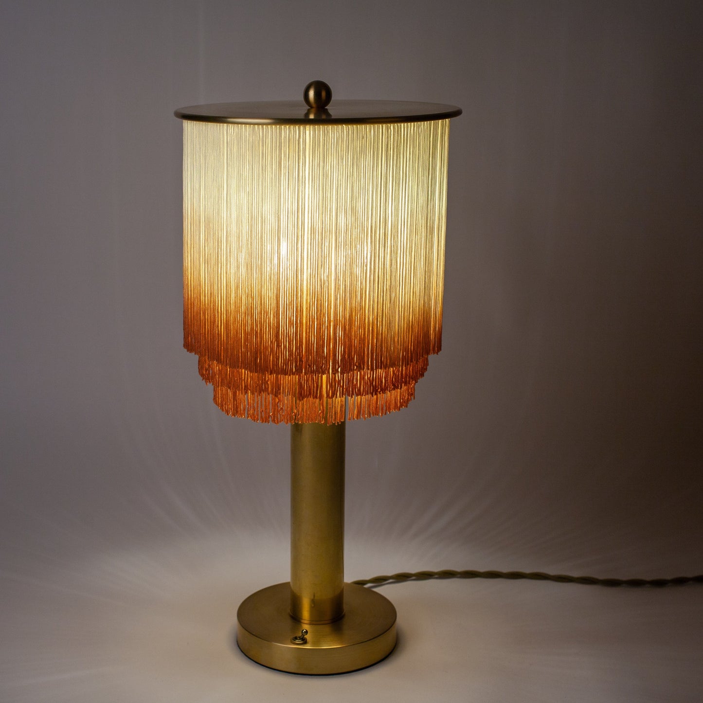 Lucinda Table Lamp | Cream - Rusty Rose