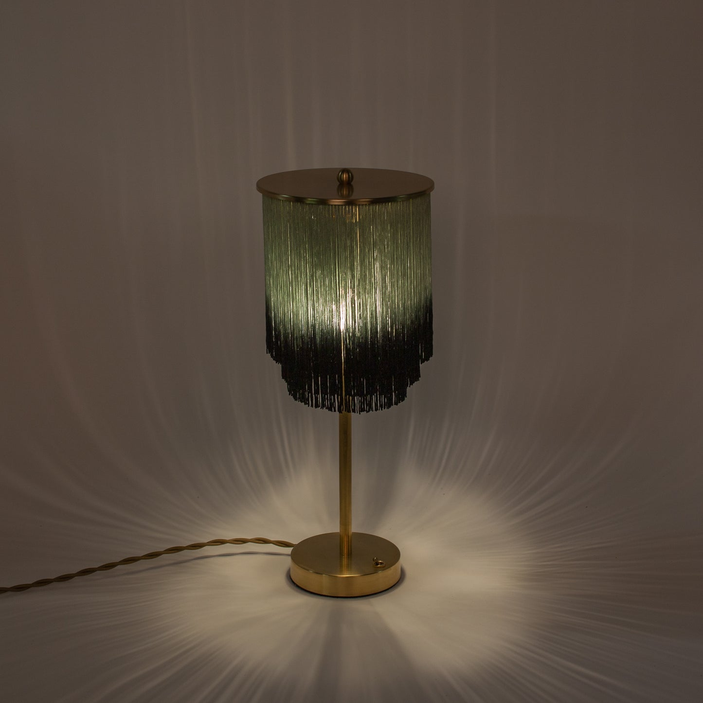 Stevie Table Lamp | Grey/Blue - Black