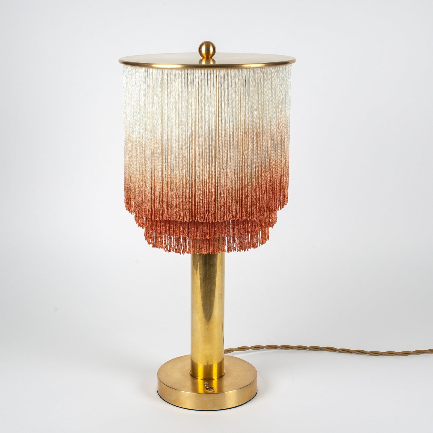 Lucinda Table Lamp | Cream - Rusty Rose